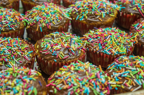 Cupcakes with sprinkles