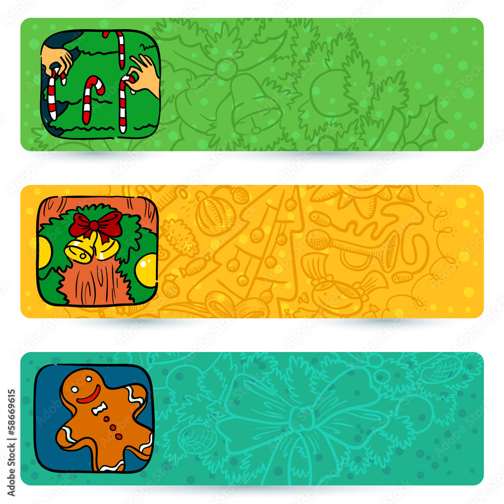Fototapeta premium New Year banners