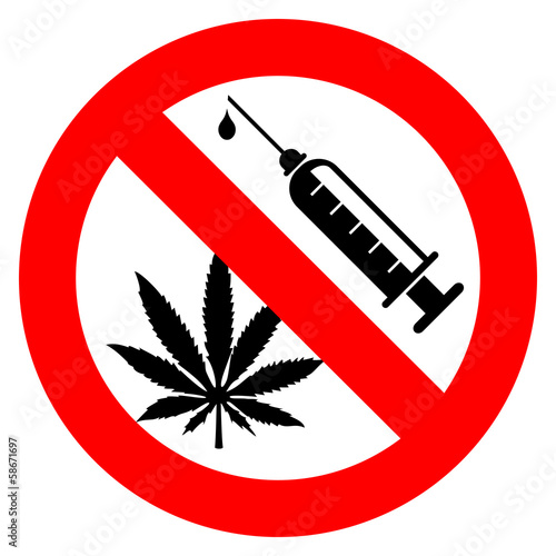 No drugs sign