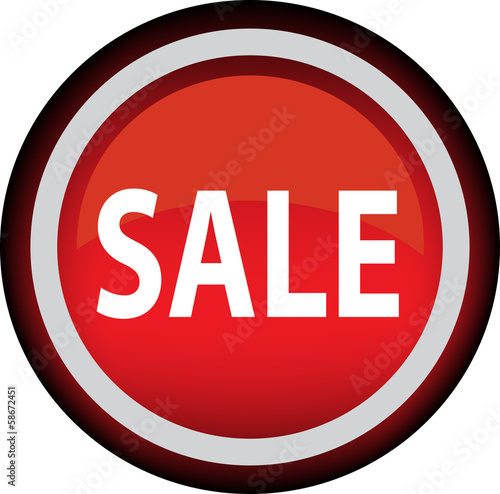 Векторный значок с надписью SALE
