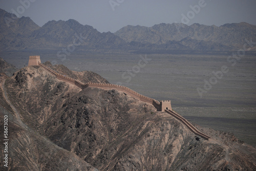 Great wall of China near Jiayuguan