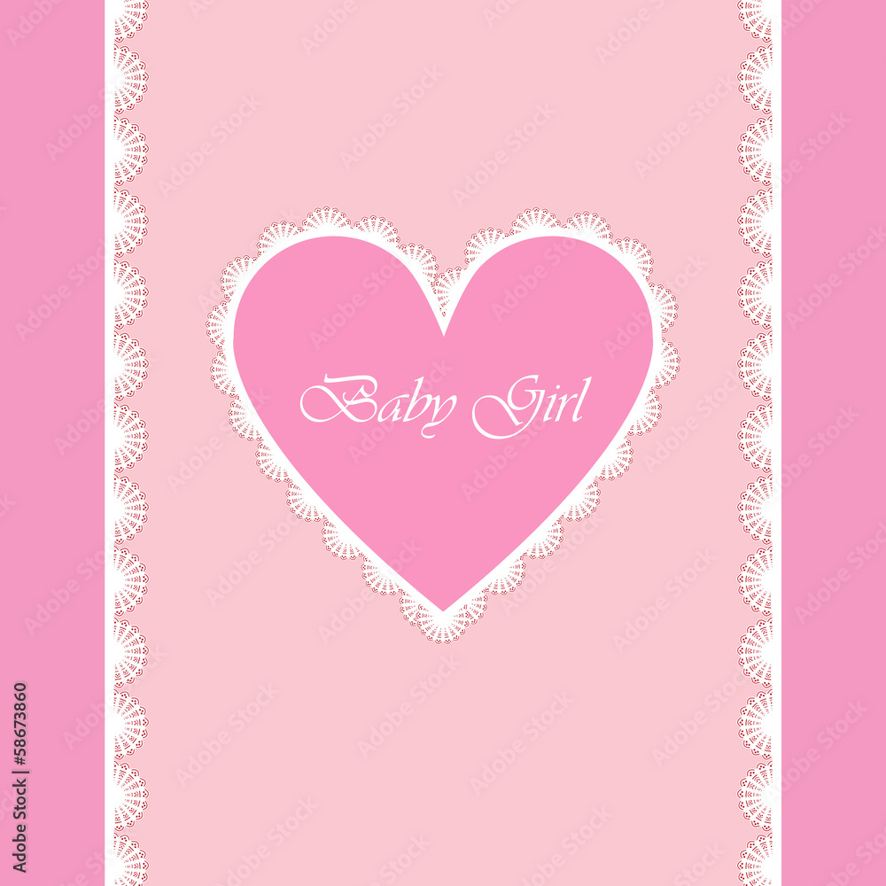 elegant baby card