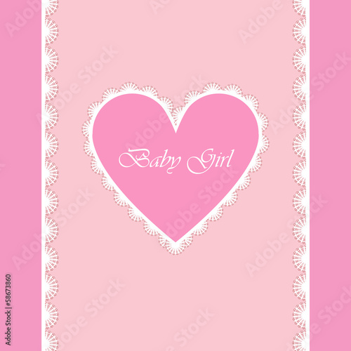 elegant baby card