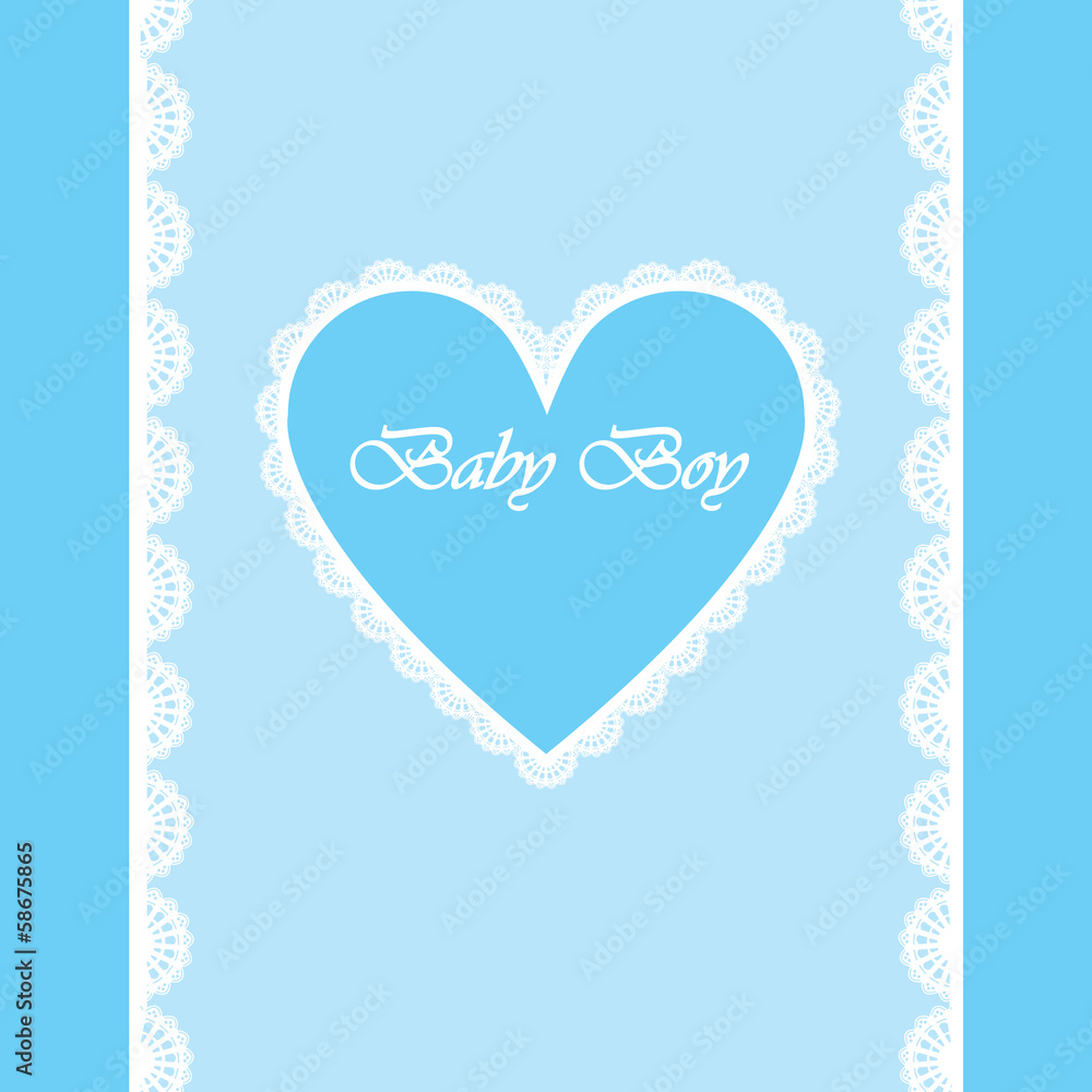 elegant baby card