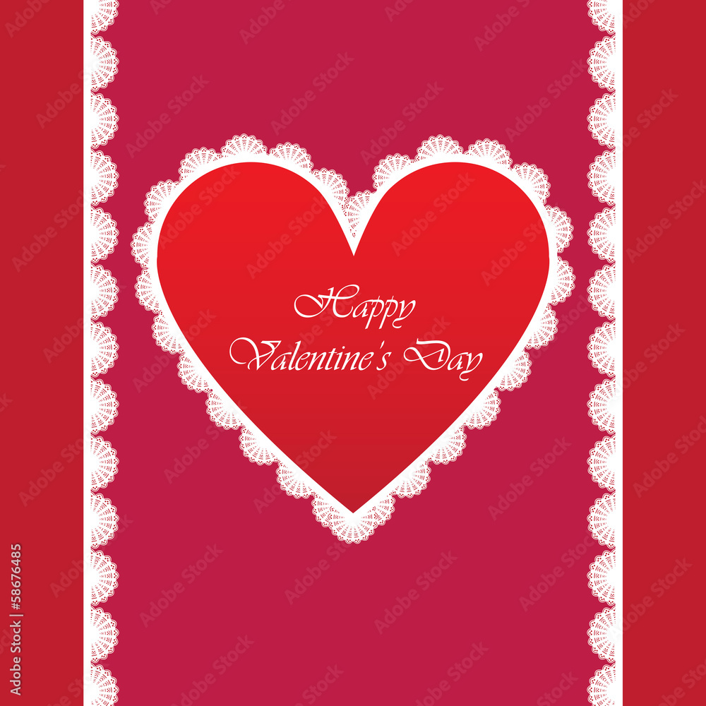 elegant card for Valentine's Day