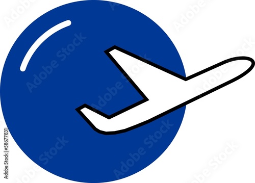 Kugel mit Flugzeug