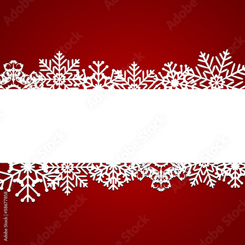Christmas snowflakes background vector illustration
