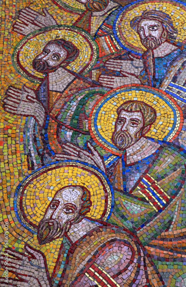 mosaic of saint apostles