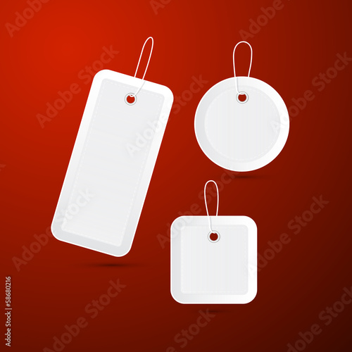 empty vector labels, tags, stickers with strings