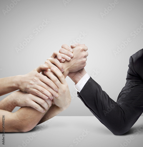 Quadro su tela arm wrestling