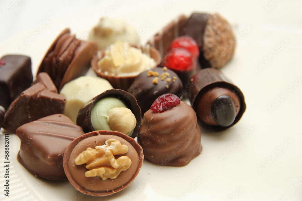 Decorated chocolates Decorated chocolates