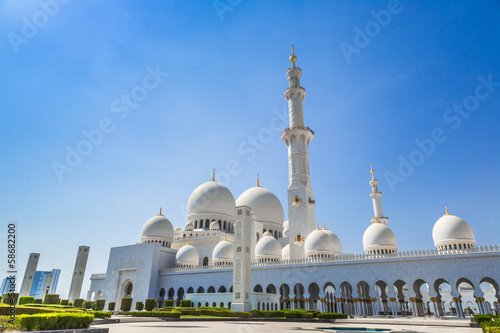 Fotografie Sheikh Zayed Grand Mosque in Abu Dhabi, the capital city of Unit