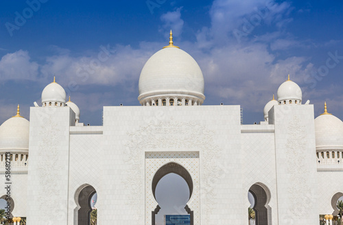 Sheikh Zayed Grand Mosque in Abu Dhabi, the capital city of Unit