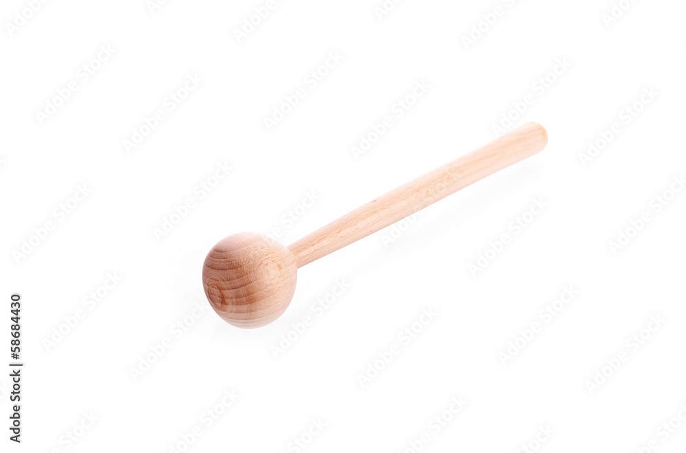 Wooden spoon on White background Wooden spoon on White background