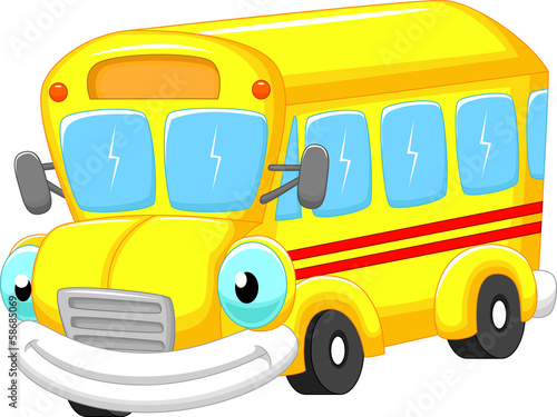School bus cartoon