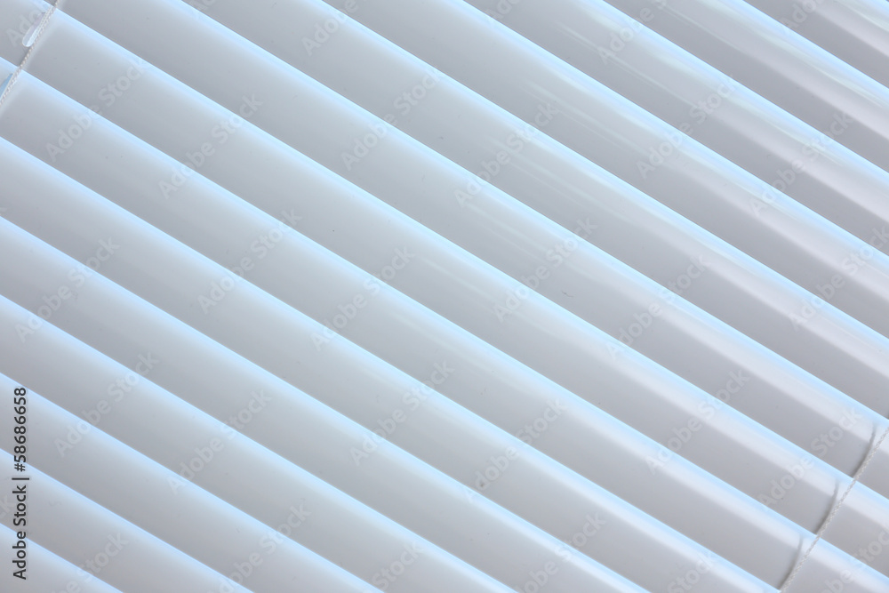 White jalousie, close up White jalousie, close up