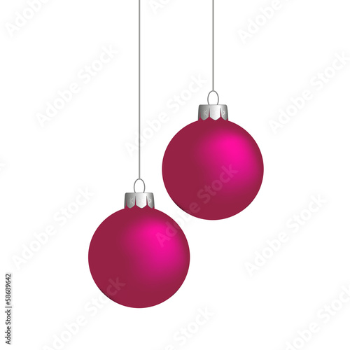 Weihnachtskugeln, pink