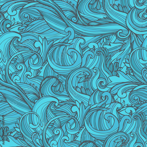 Seamless abstract hand-drawn pattern.