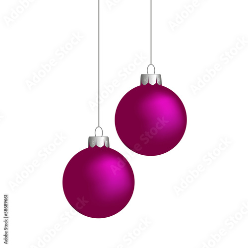 Weihnachtskugeln, violett