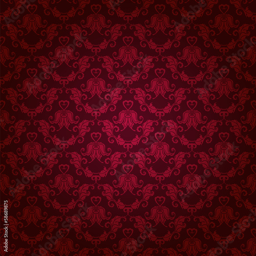 damask seamless floral pattern