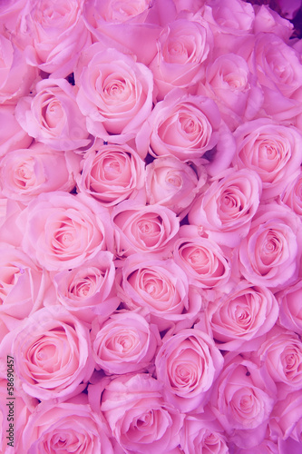 Pale pink wedding flowers