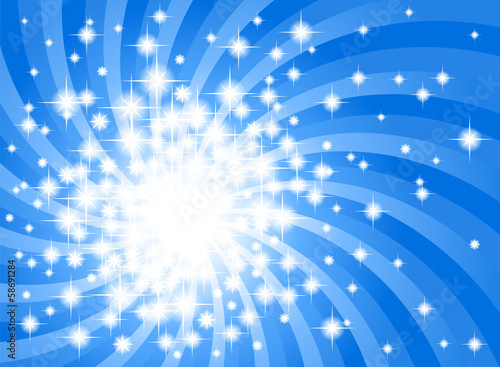 abstrakter blauer Sternen Hintergrund