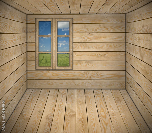 Interior of cottage room