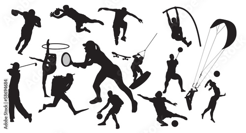 vector sport silhouette