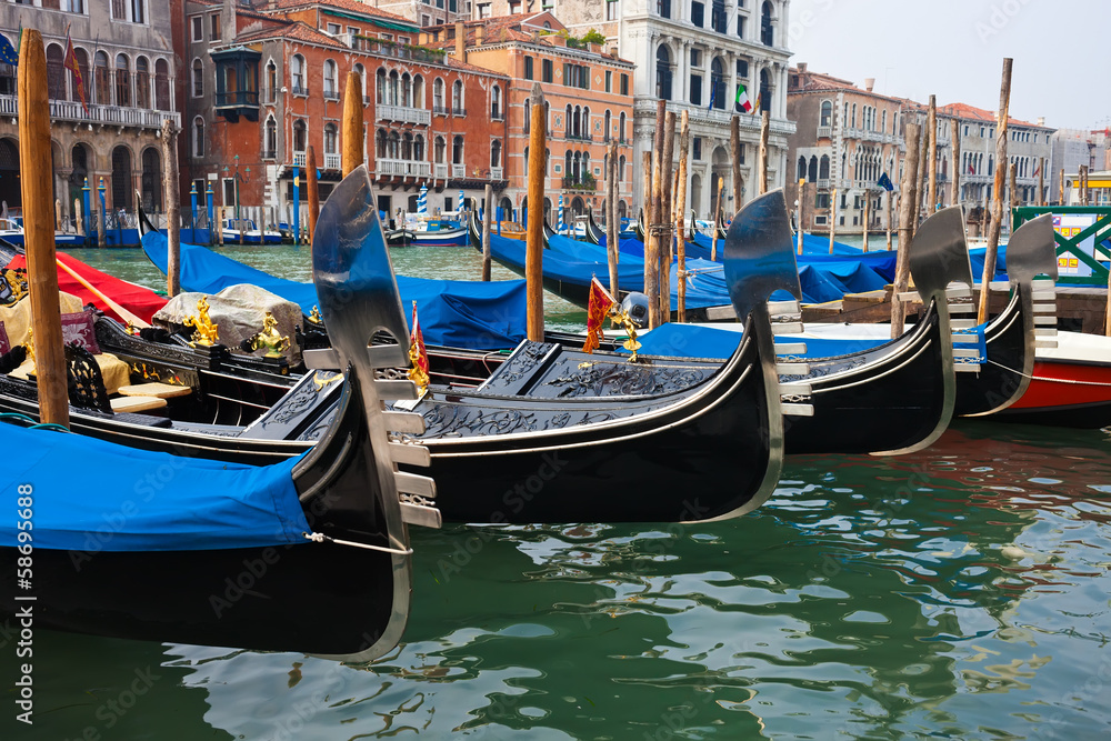 Gondolas in Venice