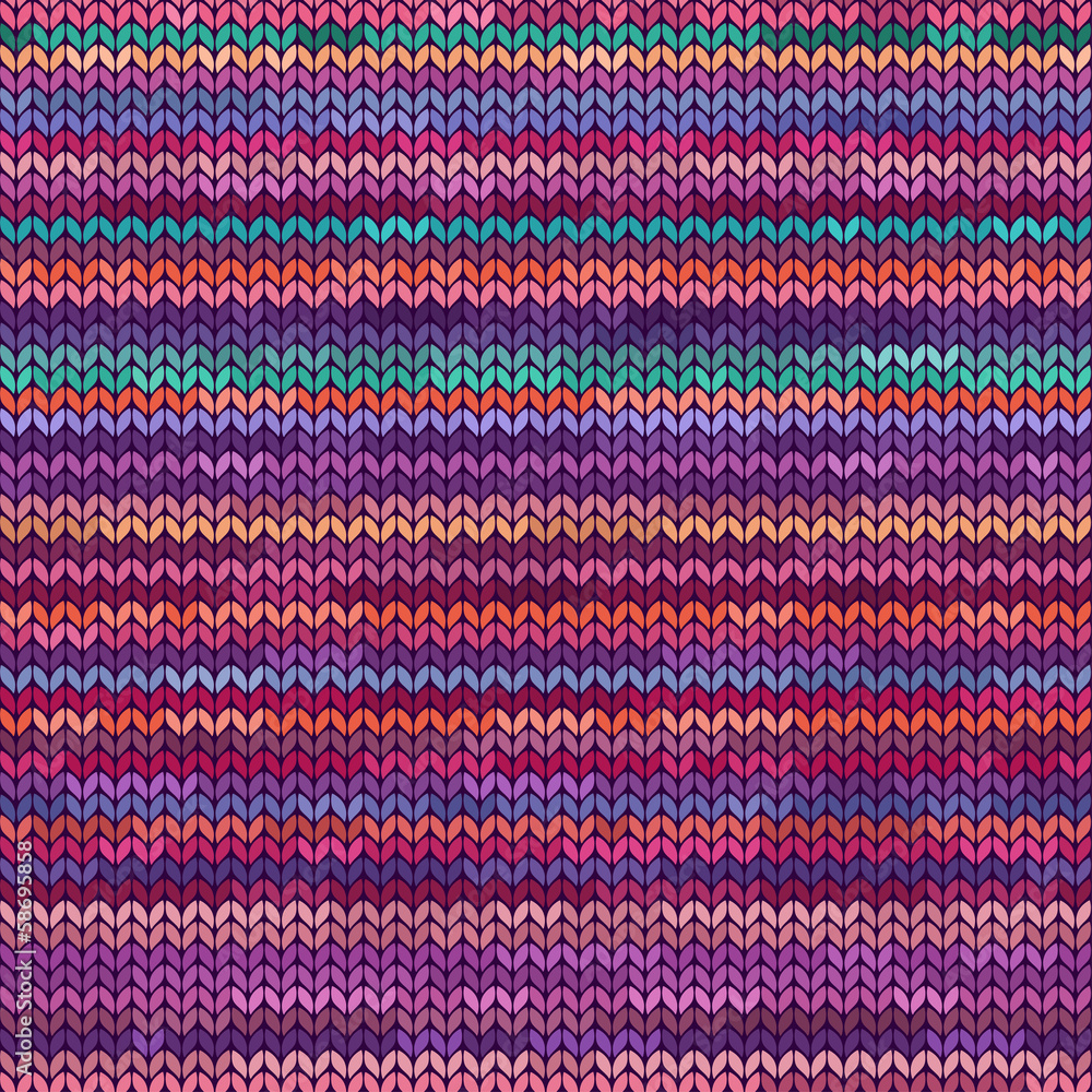 Melange knitted seamless pattern