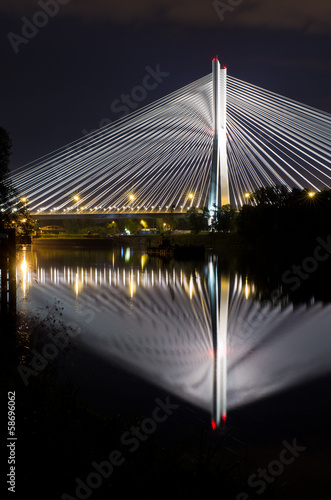 Redzinski bridge in Wroclaw, Poland