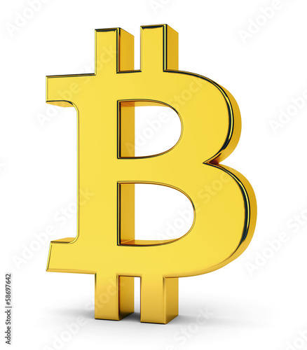 Bitcoin golden symbol