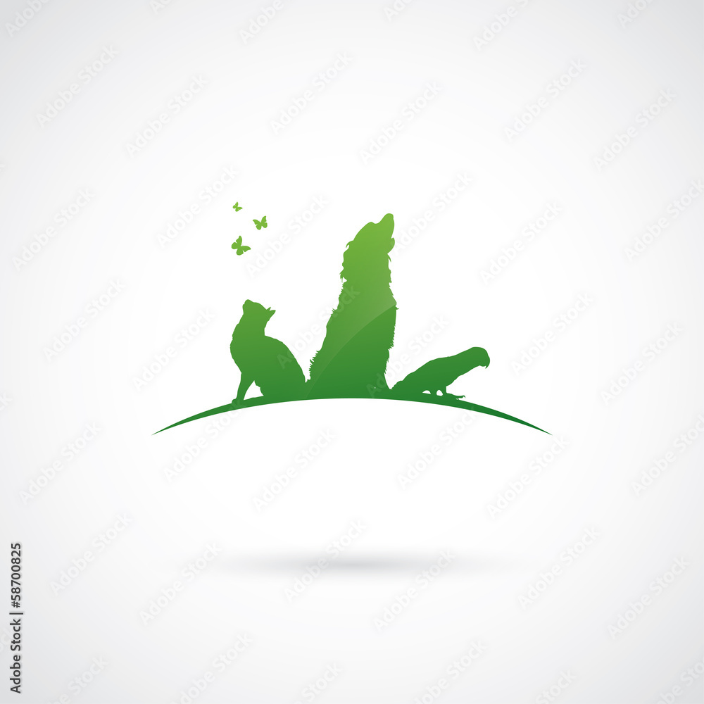 Fototapeta premium Pet shop label