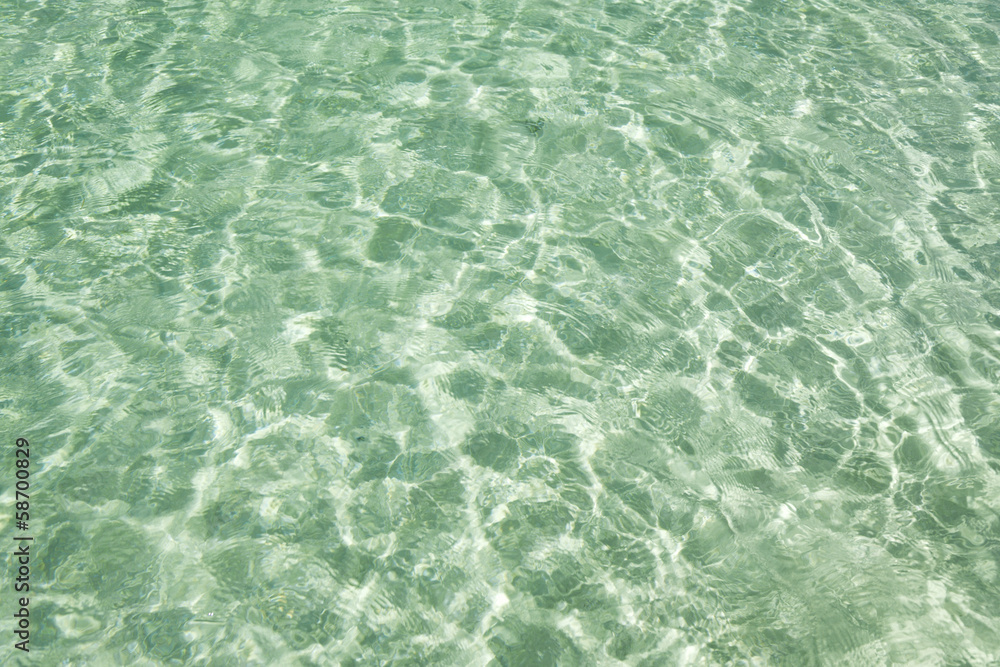 Obraz premium Water surface at tropical coast background