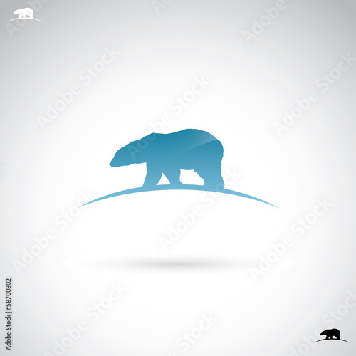 Polar bear label