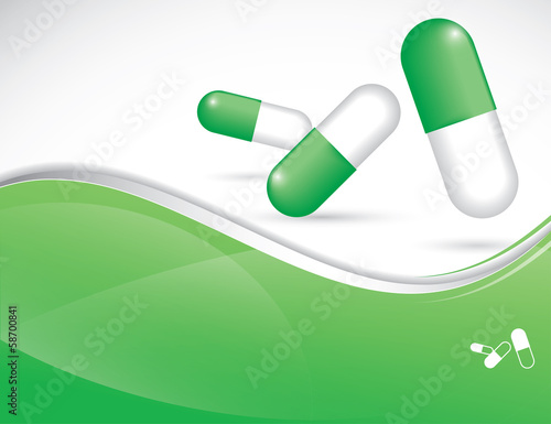 Medical background with pills