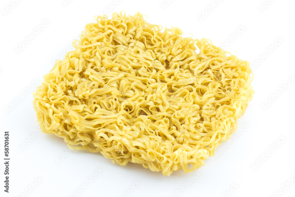 Instant noodles raw isolated Instant noodles raw isolated