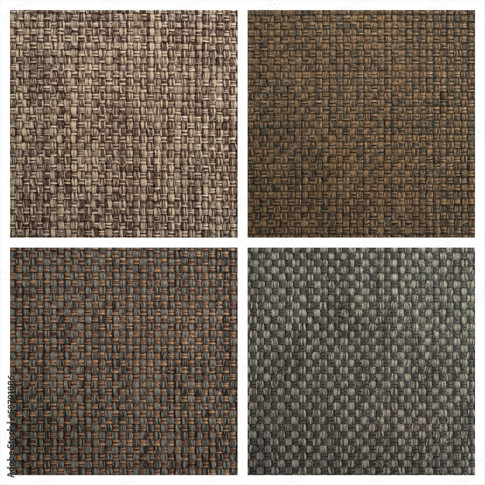 Fototapeta premium Set from four textile backgrounds