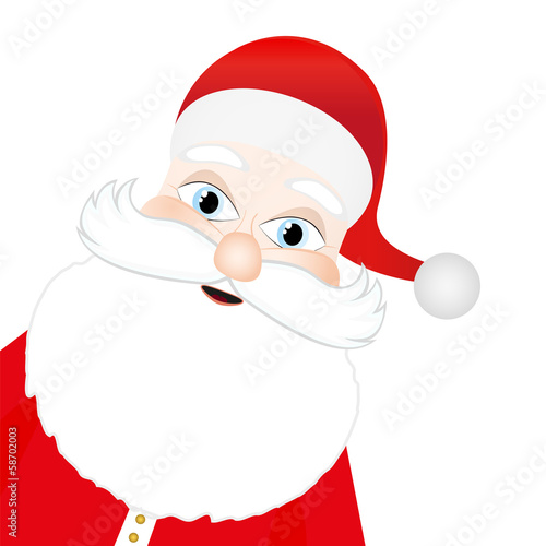 Santa Claus on a white background