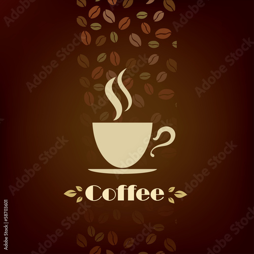 coffee cup vector background