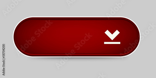 The oval red glossy button