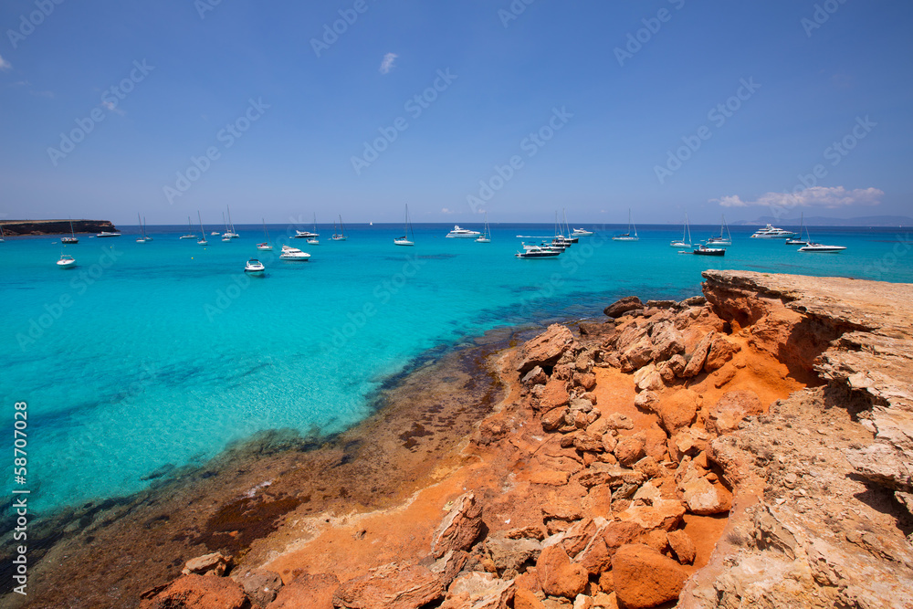 Formentera Cala Saona beach Balearic Islands