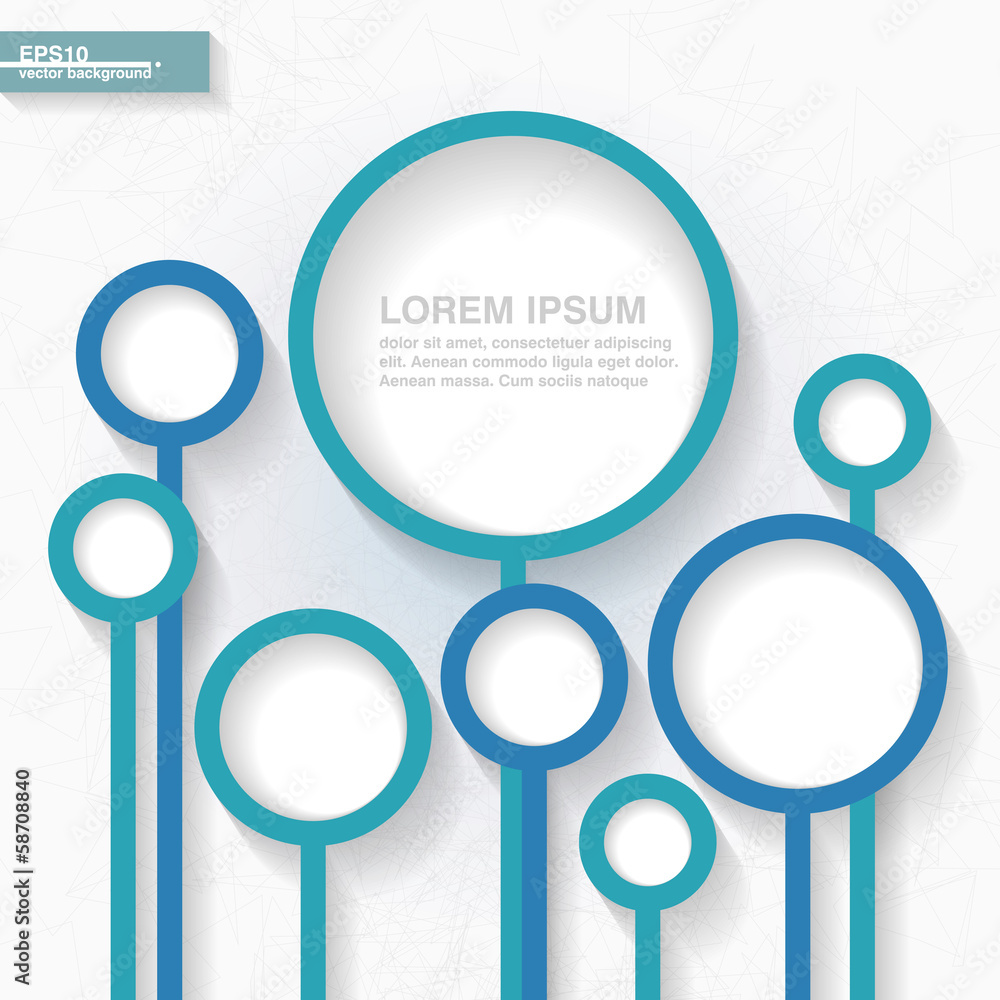 Abstract business template for infographics with circles. Eps10 Abstract business template for infographics with circles. Eps10