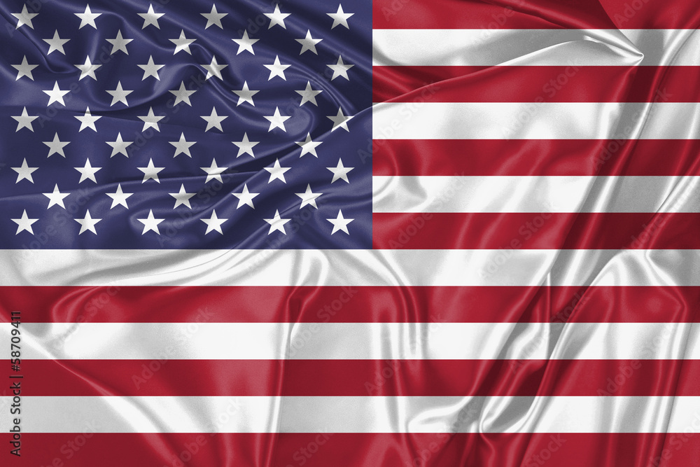Obraz premium Stofffahne USA