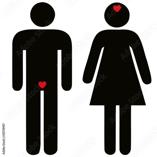 difference of man and woman concerning love