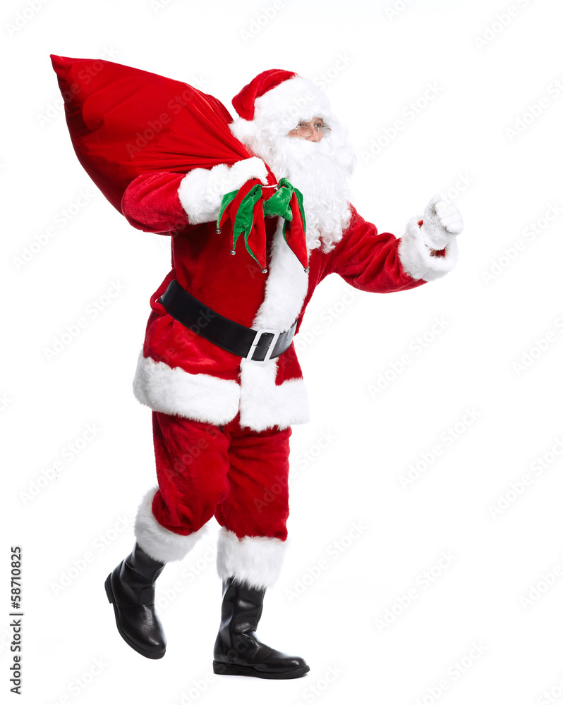 Santa Claus isolated on white. Santa Claus isolated on white.