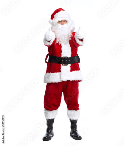 Santa Claus isolated on white. © grinny