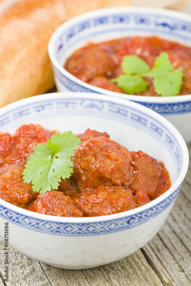 Xiu Mai - Vietnamese spicy pork meatballs in tomato sauce Xiu Mai - Vietnamese spicy pork meatballs in tomato sauce