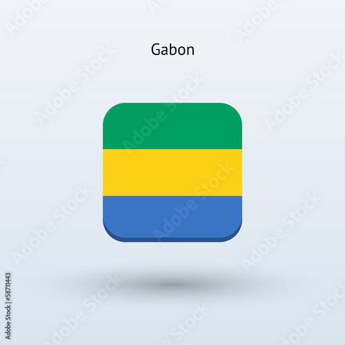 Free Download Gabon flag icon - GFXLoad