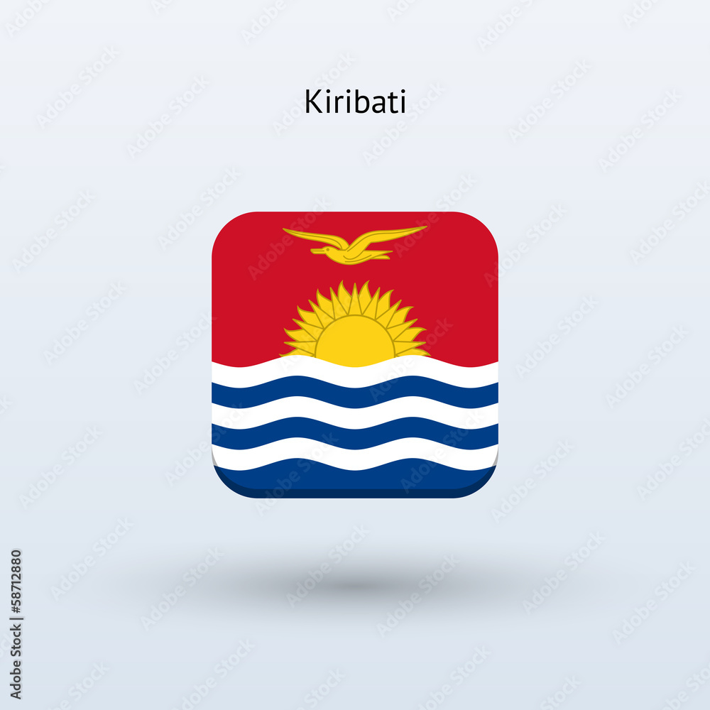 Obraz premium Kiribati flag icon